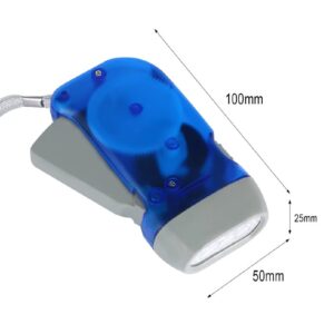 10入組 多功能 手搖發電 LED 手電筒
